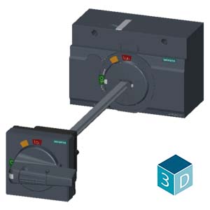 SIEMENS ACC MCCB, 3VA, DOOR MOUNTED ROTOR OPERATORS, STANDARD W/O ILLUMINATION/GRAY FOR 3VA13, 3VA14, 3VA23, 3VA24 - Gambar 4