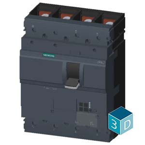 SIEMENS MCCB, 3VA2, 4P, 160...400A, 55kA, ADJUSTABLE TYPE, ETU860-LSIG - Gambar 4