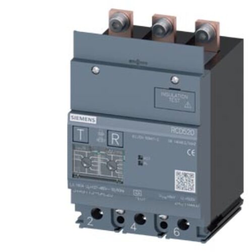 SIEMENS ACC MCCB, RCD 520 FOR 3VA11 3 POLE, 30mA
