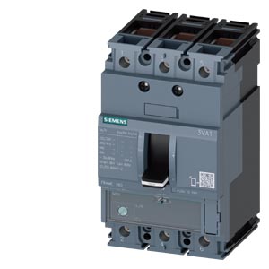 SIEMENS MCCB, 3VA1, 3P, 88...125A, 36kA, ADJUSTABLE TYPE, TM 220