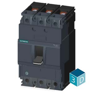 SIEMENS MCCB, 3VA1, 3P, 22...32A, 25kA, ADJUSTABLE TYPE, TM220 - Gambar 4