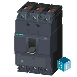 SIEMENS MCCB, 3VA1, 3P, 88...125A, 36kA, ADJUSTABLE TYPE, TM 220 - Gambar 4