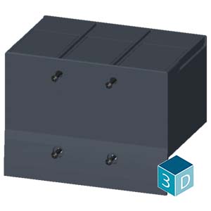 SIEMENS ACC MCCB, 3VA, TERMINALS COVER FOR FIXED MOUNTING, 3 POLE BREAKER FOR 3VA13, 3VA14, 3VA23, 3VA24 - Gambar 4