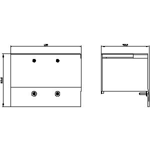 SIEMENS ACC MCCB, 3VA, TERMINALS COVER FOR FIXED MOUNTING, 3 POLE BREAKER FOR 3VA13, 3VA14, 3VA23, 3VA24 - Gambar 3