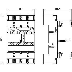 SIEMENS ACC MCCB, 3VA, PLUG-IN UNIT, COMPLETE KIT, 4P, FOR 3VA13, 3VA14, 3VA23, 3VA24 - Gambar 3