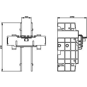 SIEMENS ACC MCCB, 3VA, SLIDING BAR FOR 3VA13, 3VA14, 3VA23, 3VA24 - Gambar 3