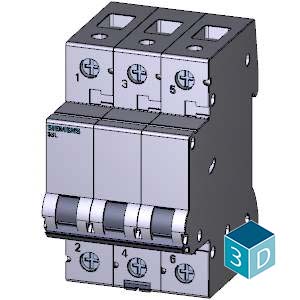SIEMENS MCB, 5SL4, 3P, 50A, 10kA, B - Gambar 4