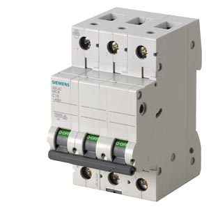 SIEMENS MCB, 5SL4, 3P, 50A, 10kA, B