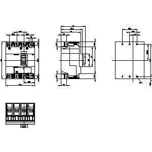 SIEMENS MCCB, 3VM1, 4P, 112...160A, 36kA, ADJUSTABLE TYPE, TM 220 - Gambar 3