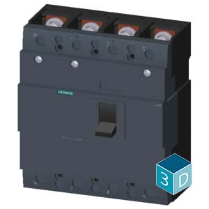 SIEMENS MCCB, 3VM1, 4P, 250A, 36kA, NON ADJUSTABLE TYPE, TM 210 - Gambar 4