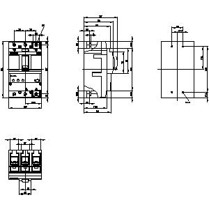 SIEMENS MCCB, 3VA2, 3P, 25...63A, 55kA, ADJUSTABLE TYPE, ETU350M, LSI - Gambar 3