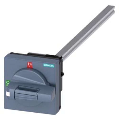 SIEMENS ACC MCCB, DOOR COUPLING ROTARY OPERATING MECHANISM STANDARD WITH TOLERANCE COMPENSATION SIZE 75 x 75, Shaft 8 x 8, 300mm,Test 0-I, COMPLETE WITH HANDLE SIZE 45 mm ACCESSORY FOR 3KD SIZE 1 AND 2, 3KF SIZE 1