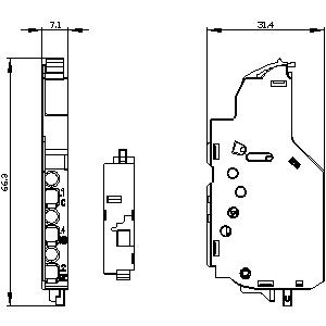 SIEMENS ACC MCCB, 3VA, SAS - SHORT CIRCUIT ALARM SWITCH FOR 3VA1 250A HQ/COMPACT SZE/1SLOT - 240VAC/250VDC - Gambar 3