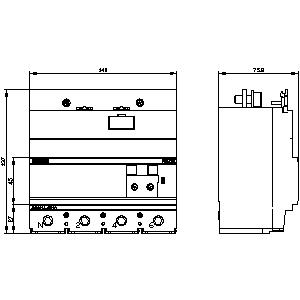 SIEMENS ACC MCCB, 3VA, RCD 520, 4 POLE, 30mA, FOR 3VA12 - Gambar 3