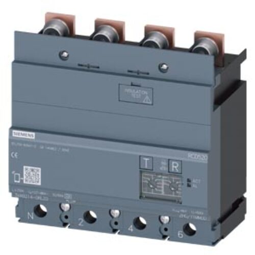 SIEMENS ACC MCCB, 3VA, RCD 520, 4 POLE, 30mA, FOR 3VA12