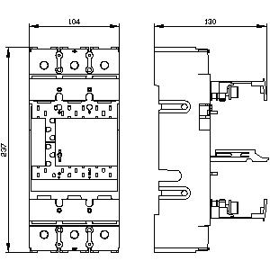 SIEMENS ACC MCCB, 3VM, PLUG-IN UNIT, CONVERSION KIT, 3P, FOR 3VM12 - Gambar 3