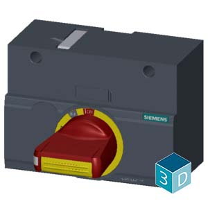 SIEMENS ACC MCCB, 3VM, FRONT MOUNTED ROTARY OPERATOR STANDARD IEC IP30/40, FOR 3VM12 - Gambar 4
