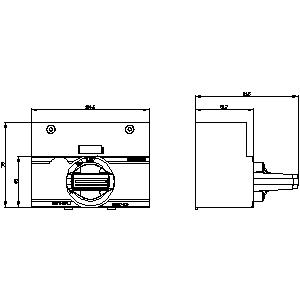 SIEMENS ACC MCCB, 3VM, FRONT MOUNTED ROTARY OPERATOR STANDARD IEC IP30/40, FOR 3VM12 - Gambar 3