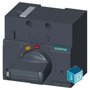 SIEMENS ACC MCCB, 3VM, FRONT MOUNTED ROTARY OPERATOR STANDARD WITH DOOR INTERLOCK IEC IP30/40, FOR 3VM10/11 - Gambar 4