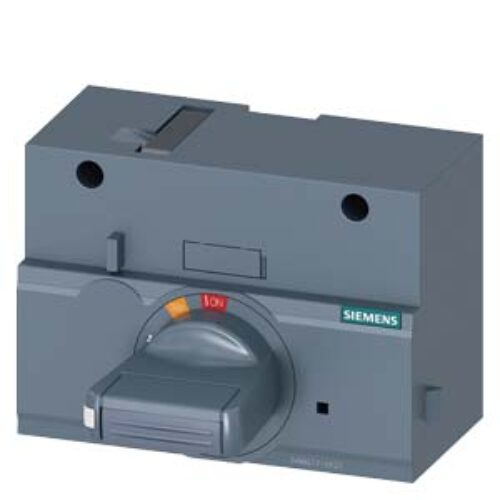 SIEMENS ACC MCCB, 3VM, FRONT MOUNTED ROTARY OPERATOR STANDARD WITH DOOR INTERLOCK IEC IP30/40, FOR 3VM12