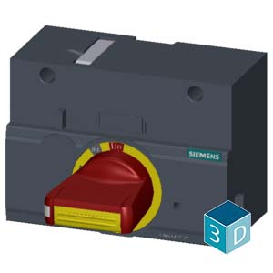 SIEMENS ACC MCCB, 3VM, FRONT MOUNTED ROTARY OPERATOR EMERGENCY OFF WITH DOOR INTERLOCK IEC IP30/40, FOR 3VM12 - Gambar 4