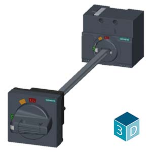 SIEMENS ACC MCCB, 3VM, DOOR MOUNTED ROTARY OPERATOR STANDARD IEC IP65 WITH DOOR INTERLOCK, FOR 3VM10/11 - Gambar 4