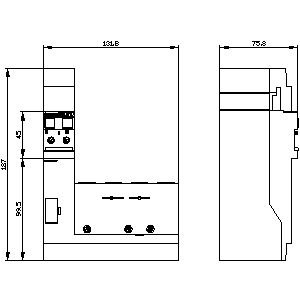 SIEMENS ACC MCCB, 3VM, RESIDUAL CURRENT DEVICE RCD210 BASIC RCD TYPE A SIDE MOUNTED RATED RESID, CURRENT 0.03...5 A AT 50/60 Hz ADJUSTABLE TV 0...3000 MS 4-POLE IN=160 A UE=127-480 V - Gambar 3