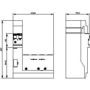 SIEMENS ACC MCCB, 3VM, RESIDUAL CURRENT DEVICE RCD110 BASIC RCD TYPE A SIDE MOUNTED RATED RESID, CURRENT 0.03...5 A AT 50/60 Hz TV INSTANTANEOUS 4-POLE IN=160 A UE=127-480 V - Gambar 3