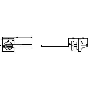 SIEMENS ACC MCCB, DOOR COUPLING ROTARY OPERATING MECHANISM STANDARD WITH TOLERANCE COMPENSATION SIZE 100 x 100mm Shaft 12 x 12, 300mm,Test 0-I, COMPLETE WITH HANDLE SIZE 200 mm ACCESSORY FOR 3KD SIZE 5, 3KF SIZE 5 - Gambar 3