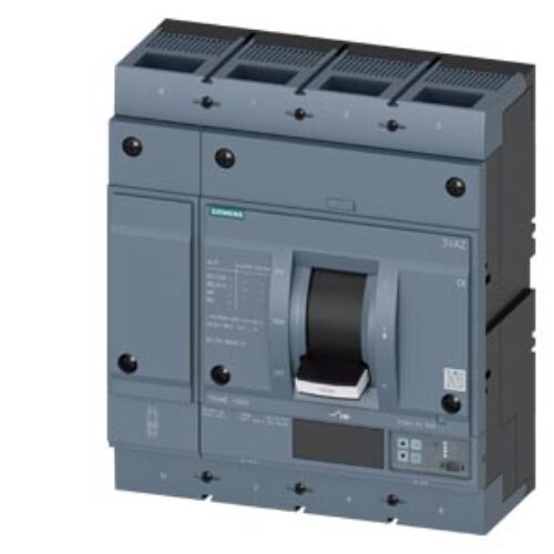 SIEMENS MCCB, 3VA2, 4P, 400…1000A, 85kA, ADJUSTABLE TYPE, ETU-550LSI