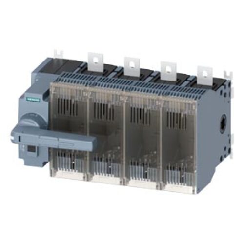 SIEMENS SWITCH DISCONNECTORS, WITH FUSES – 3KF, 4-POLE, FLAT TERMINALS 400A, 2/1 LV