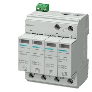 SIEMENS SURGE ARRESTERS, 4P, 400V, 40kA, FOR TN-S AND TT SYSTEMS, WITH REMOTE SIGNALING, STANDARD DESIGN - Gambar 2
