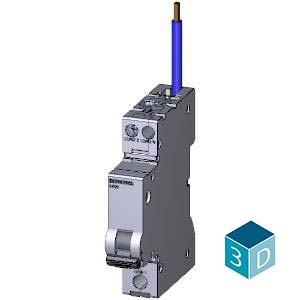 SIEMENS RCBO, 5SV9, 1P+N, 6A, 6kA, 30mA, 230VAC, WITH PIGTAIL VERSION - Gambar 3