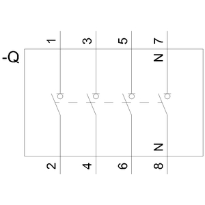 SIEMENS MCCB, SWITCH DISCONNECTOR 3VA1 IEC FRAME 160 4-POLE SD100, In=125A WITHOUT OVERLOAD PROTECTION W/O SHORT-CIRCUIT PROTECTION CLAMP CONNECTION - Gambar 5