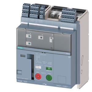 SIEMENS MCCB, 3VA2, 3P, 400...1000A, 55kA, WITH 4 AUX AND TRIP ALARM SWITCH, ADJUSTABLE TYPE, ETU320-LI