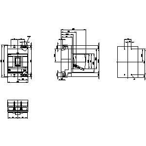 SIEMENS MCCB, 3VA1, 3P, 560...800A, 70kA, ADJUSTABLE TYPE, TM 240 - Gambar 3