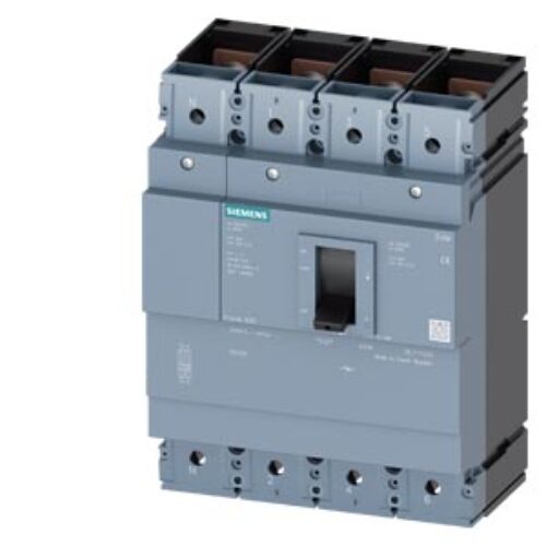 SIEMENS MCCB, 3VM, SWITCH DISCONNECTOR 3VA1 IEC 400 4P SD100 IN 400A WITHOUT OVERLOAD PROECTION