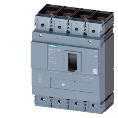 SIEMENS MCCB, 3VM1, 4P, 350…500A, 55kA, ADJUSTABLE TYPE, TM 220