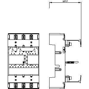 SIEMENS ACC MCCB, 3VM, PLUG-IN UNIT, COMPLETE KIT, 4P, FOR 3VM13, 3VM14 - Gambar 3