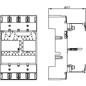 SIEMENS ACC MCCB, 3VM, PLUG-IN UNIT, CONVERSION KIT, 3P, FOR 3VM13/14 - Gambar 3