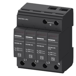 SIEMENS SURGE ARRESTERS, 3P+N, 20kA, TYPE 2, UN 240/415V, UC 335V AC - Gambar 2
