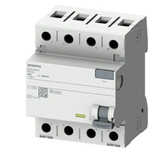 SIEMENS RCCB, 3P+N, 63A, 100mA, 230VAC