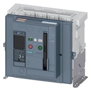 SIEMENS ACB, 3WA, 3P, 4000A, 66kA, F/T, ETU600-LSI, VT