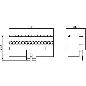 SIEMENS ACC ACB, 3WA, CONNECTOR FOR MOTORIZED F/T AND D/O - Gambar 3