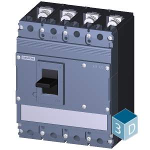 SIEMENS MCCB, 3VJ11, 4P, 20A, 25kA, NON ADJUSTABLE TYPE, TM - Gambar 4
