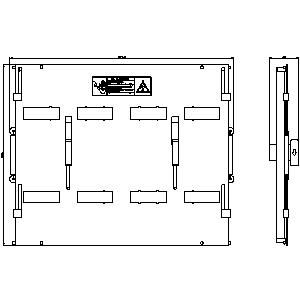 SIEMENS ACC ACB, 3WA, SHUTTER, SIZE 1, 4P, NOT FOR BREAKING CAPACITY C. SHUTTER IS INSTALLED AS STANDARD FOR GUIDES FRAMES - Gambar 3
