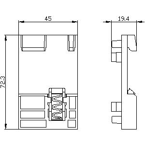 SIEMENS ACC ACB, 3WA/3WL, ADAPTERS FOR MOUNTING THE MODULES OF THE CUBICLE BUS ON DIN RAIL - Gambar 3