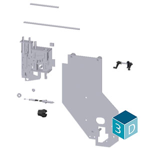 SIEMENS ACC ACB, 3WA, MUTUAL MECHANICAL INTERLOCKING C/W 2000mm BOWDEN WIRE, FIXED VERSION - Gambar 3