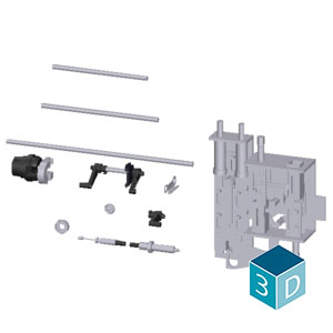 SIEMENS ACC ACB, 3WA/3WL, MUTUAL MECHANICAL INTERLOCKING C/W 2000mm BOWDEN WIRE, DRAW OUT VERSION - Gambar 3