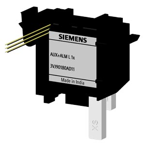 SIEMENS ACC MCCB, 3VJ, AUXILIARY SWITCH + ALARM SWITCH, LEFT CAVITY VARIANTS, FOR 3VJ10